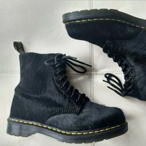 Dr. Martens Women's 8-Eye Boot Black Hair Size US8